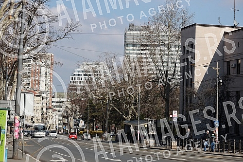 View of Belgrade during the first day of the weekend in which, according to the decision of the Government of Serbia from Friday at 21.00 to Monday at 06.00 in Serbia can only work grocery stores, some service activities (tailor, glass cutter, carpen