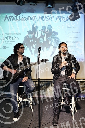 The press conference of the Bulgarian representative at the Eurovision Song Contest Ronnie Romero was held in Wurst Platz.Konferencija za medije bugarskog predstavnik na Eurosongu   Ronijea Romera odrzana je u Wurst Platzu.