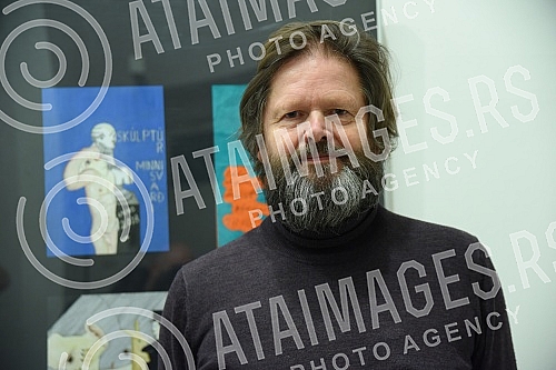 Exhibition of paintings by Helgi Thorgils Fridjonsson in the Chaos Gallery.Izlozba slika Helgi Thorgils Fridjonsson u galeriji Haos 