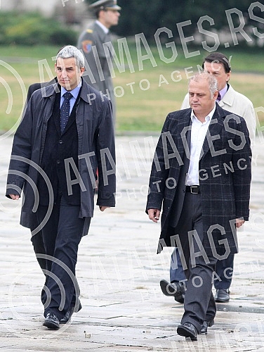 Ispred Palate Srbija (Bulevar Mihajla Pupina 2) odrzana antiteroristicka pokazna vezba