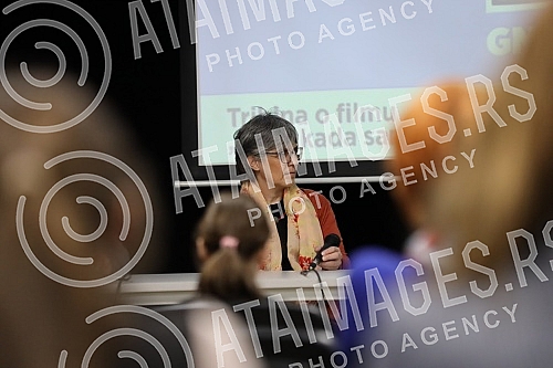 The jubilee twentieth forum within the cycle Angry Movies, and the fourth in 2022, was held in the Tribune Hall of the Belgrade Youth Center, and the theme of the award is the award-winning cinema hit 