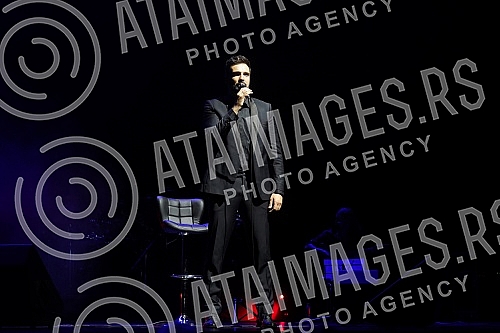 Musical play by Ivan Bosiljcic - Our evening held in Kombank hall.Muzicka predstava Ivana Bosiljcica - Nase vece odrzana u Kombank dvorani.