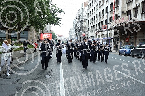 In front of the Old Palace, the event Wedding for Imagination - 21st Collective Wedding was held.Ispred Starog dvora odrzana je manifestacija Svadba za mastanje - 21. Kolektivno vencanje.