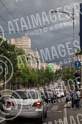 The sky over Belgrade before the storm.Nebo nad Beogradom pred oluju.