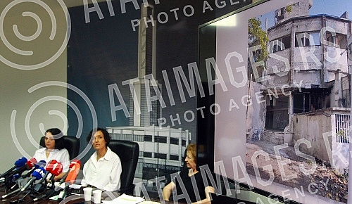 The press conference where the first phase of the reconstruction, adaptation and renovation of the Central Tower building in the Old Fair complex in Belgrade was presented was held in the working rooms of the Old Fair Memorial Center.Konferencija z