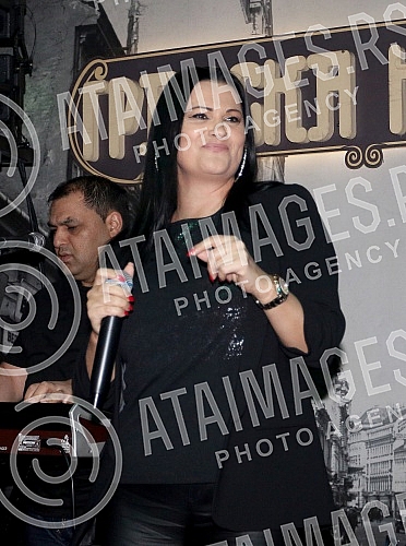 Performance of Jana (Dragana Stanojevic - Todorovic) held in Gradska kafana.Nastup Jane (Dragana Stanojevic- Todorovic) u Gradskoj kafani. 