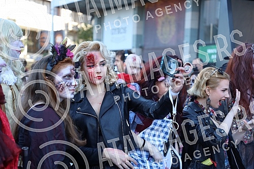 8. Belgrade Zombie Walk is an event organized as part of the 15th Festival of Serbian Fiction Film (October 29 - October 31, 2021), which takes place in the Hall of the Cultural Center.8. Beogradski zombie walk je manifestacija koja je organizovana