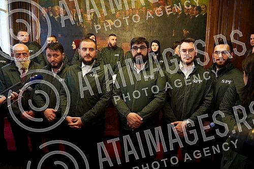 The Party of Justice and Reconciliation handed over the list for the parliamentary elections to the MUFTI'S TAX - Party of Justice and Reconciliation - Usame Zukorlic and certified statements of voters who support her at the seat of the Republic Elec