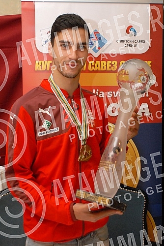 Konferencija za medije Kuglaskog saveza Srbije povodom osvajanja zlatne medalje na Svetskom prvenstvu u Nemackoj.