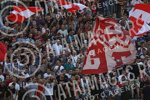 Training of FK Crvena Zvezda football players before qualifying for the Champions League and the match against FK Salzburg.Trening fudbalera FK Crvena zvezda pred utakmicu kvalifikacija za Ligu Sampiona i meca sa FK Salzburg.