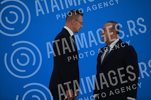 The Open Balkan Leaders' Summit was opened in the Palace of Serbia.U Palati Srbija otvoren je Samita lidera Otvorenog Balkana.