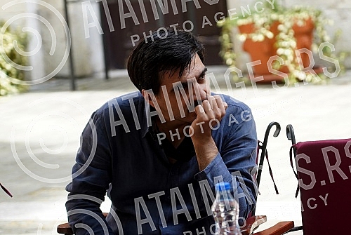 Press conference on the occasion of the opening of the summer theater stage THEATER (which will be located in the yard of the Captain Misina building - Rectorate of the University of Belgrade). Konferencija za medije povodom otvaranja letnje pozori