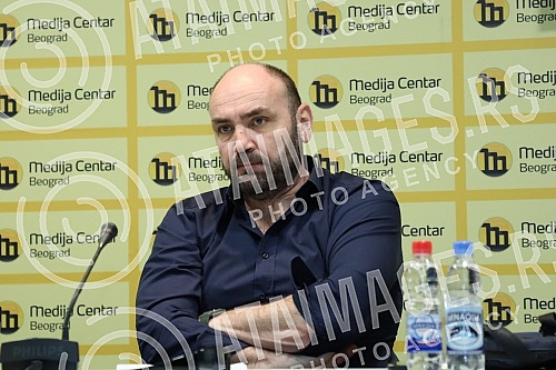 Press conference of the Demostat Research and Publishing Center.Konferencija za medije Istrazivacko izdavackog centra Demostat.