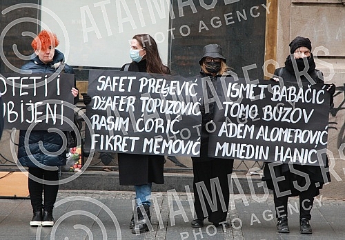 At 3.48 pm in Knez Mihailova Street, the Humanitarian Law Center, Women in Black, the Youth Initiative for Human Rights and the Sandzak Committee for the Protection of Human Rights and Freedoms celebrated 29 years since the crime in Strpci.U 15.48 