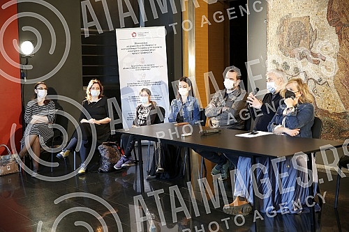 A press conference on the occasion of the premiere of the play 