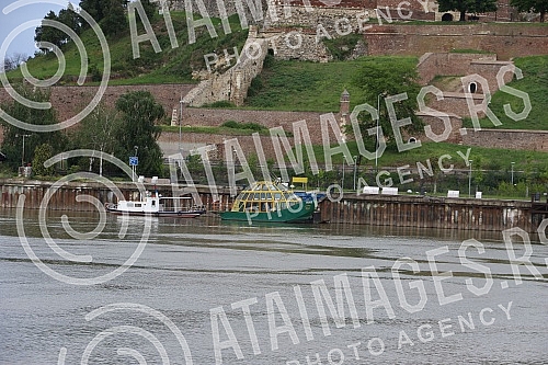 View of Belgrade from the river Sava.Pogled na Beograd sa reke Save.
