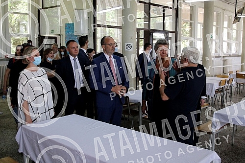 Visit of Ylva Johansson, European Commissioner for Internal Affairs and Migration, to the reception center in Obrenovac and a tour of the reconstructed facilities within the complex.Poseta Ilve Johanson, evropske komesarke za unutrasnje poslove i m