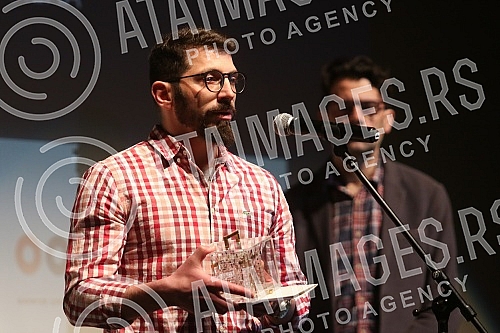 The ceremonial closing of the 69th March Festival and the awarding of the main prizes was held in the Great Hall of the Belgrade Youth Center.Svecano zatvaranje  69. Martovskog festivala i dodela glavnih nagrada odrzano je u Velikoj sali Doma omlad