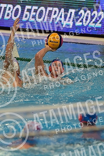 The match for the third place at the FINA World Junior Championship between the teams of Spain and the Netherlands was played at the pool on May 25. Milan Gale Muskatirovic.Mec za trece mesto na FINA Svetskom prvenstvo za juniore izmedju ekipa Span