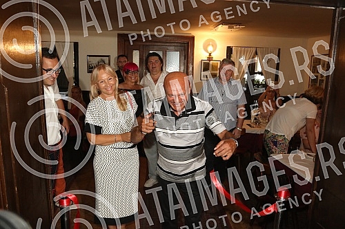 Celebration of the 50th work of Saban Saulic held at Restaurant Three Sesir.
Proslava povodom 50 rada Sabana Saulica odrzana u restoranu Tri sesira. Celebration of the 50th work of Saban Saulic held at Restaurant Three Sesir.
Proslava povodom 50 rada Sabana Saulica odrzana u restoranu Tri sesira.