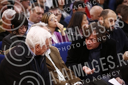 Public debate on the topic of the demolition of the Old Sava Bridge and the issue of traffic collapse in Belgrade.Javna rasprava na temu rusenja Starog savskog mosta i pitanja saobracajnog kolapsa u Beogradu. 