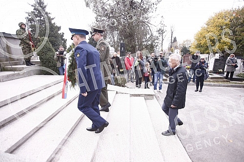 The Embassy of the Russian Federation in Belgrade marked Armistice Day in the Great War by laying wreaths at the Memorial Ossuary to Russian soldiers killed in the First World War.Polaganjem venaca na Spomen-kosturnicu ruskim vojnicima stradalim u 