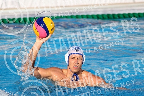 Friendly waterpolo game between Serbia and Hungary held on Tasmajdan.Prijateljska vaterpolo utakmica izmedju reprezentacija Srbije i Madjarske odigrana na bazenu Tasmajdana. 