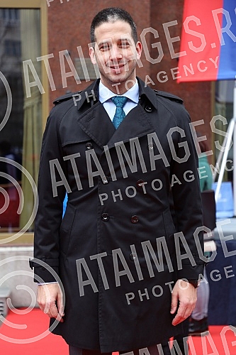 The 112th birthday of the Olympic Committee of Serbia was marked on the plateau in front of the Hotel Moskva.112. rodjendan Olimpijskog komiteta Srbije obelezen je na platou ispred hotela Moskva.