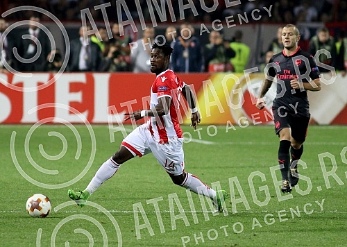 3rd round of UEFA Europa League match between FK Crvena zvezda and FC Arsenal held on stadium 