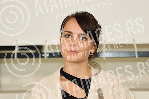 The press conference regarding the announcement of the broadcast of the TV series 