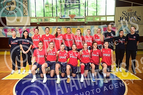 An open training and conversation with the selector of the senior women's basketball team of Serbia Marina Maljkovic and members of the U20 national team in the Vizura hall were organized on the occasion of the preparations of national teams for the An open training and conversation with the selector of the senior women's basketball team of Serbia Marina Maljkovic and members of the U20 national team in the Vizura hall were organized on the occasion of the preparations of national teams for the