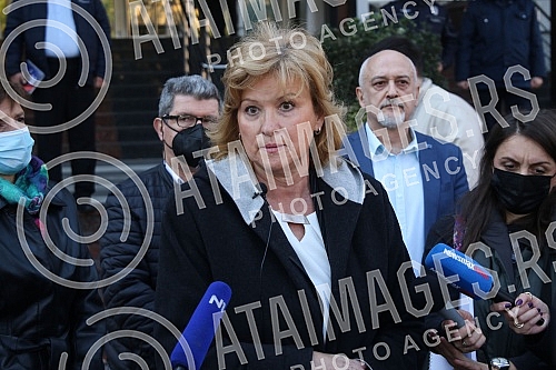 The Democratic Party and the Assembly of Free Serbia held a joint press conference in front of the Ministry of Health and Of the Republic Public Prosecutor's Office, and the topic of the conference was the filing of criminal charges against the Prime