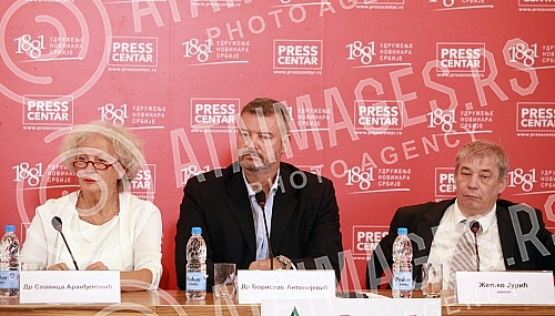 The press conference on the topic 