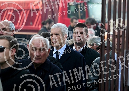 The funeral of Petar Kralj at the New Cemetery.Sahrana Petra Kralja  na Novom groblju.