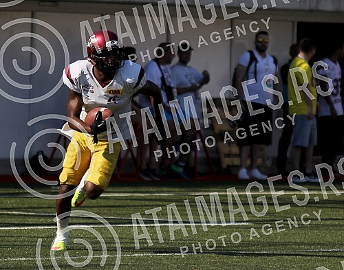 Final four Belgrade Europe Champions League odrzan na stadionu Vozdovcz (TC Stadion) u Beograd. Prva polufinalna utakmica izmedju SBB Vukovi (Belgrade/Serbia) i London Blitz (Great Britain).