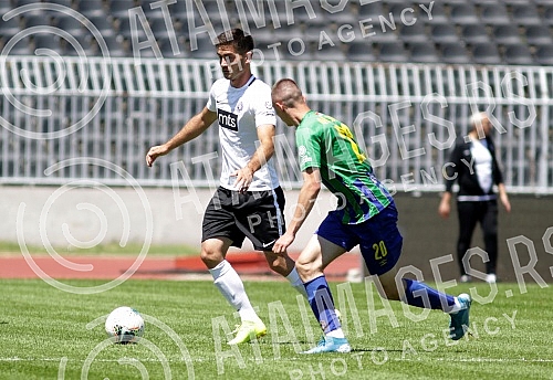 Training match between FK Partizan and FK Zemun played at the Partizan stadium.