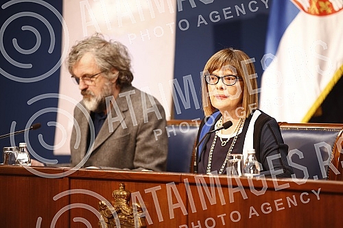 The Ministry of Culture and Information and the Kustendorf International Film and Music Festival held a press conference on the 15th edition of Kustendorf, which will take place from May 6 to 10 in Drvengrad on Mokra Gora, organized by the Rasta Inte The Ministry of Culture and Information and the Kustendorf International Film and Music Festival held a press conference on the 15th edition of Kustendorf, which will take place from May 6 to 10 in Drvengrad on Mokra Gora, organized by the Rasta Inte