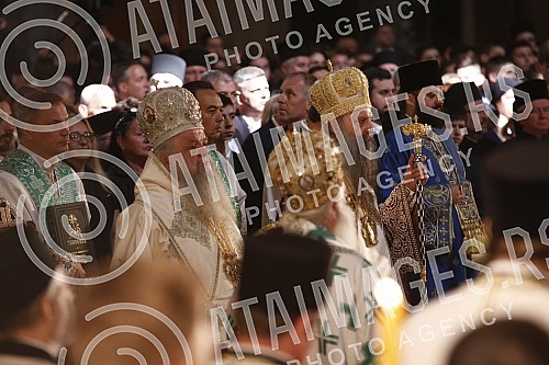His Holiness Patriarch of Serbia Mr. Porfirije and His Beatitude Archbishop of Ohrid and Macedonia Mr. Stefan, together with all the hierarchs of the Serbian Orthodox Church and the Macedonian Orthodox Church - Ohrid Archbishopric, served the Holy Hi