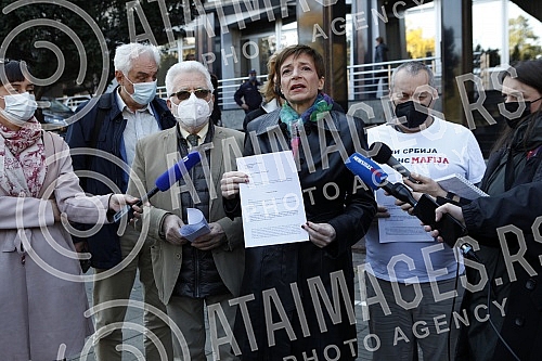 The Democratic Party and the Assembly of Free Serbia held a joint press conference in front of the Ministry of Health and Of the Republic Public Prosecutor's Office, and the topic of the conference was the filing of criminal charges against the Prime
