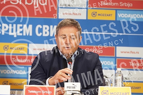 Press conference of the selector of the A team of the Serbian national football team Dragan Stojkovic on the occasion of the announcement of the list of players he is counting on in the upcoming two matches (Qatar, friendly, November 11 Rajko Mitic S