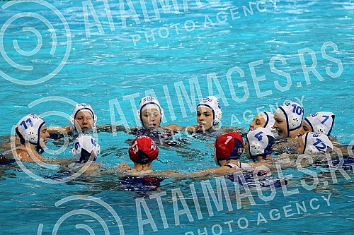 Evropsko prvenstvo u vaterpolu (European waterpolo championships - 32nd for men and 16th for women) Srbija - Nemacka (Serbia vs Germany - women).