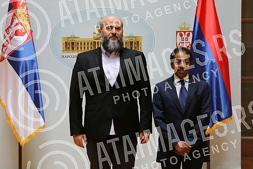 The meeting of the Vice President of the Assembly of Serbia Muamer Zukorlic and the Ambassador of Qatar to Serbia Mubarak bin Fahad Al Thani was held in the House of the National Assembly.Sastanak potpredsednika Skupstine Srbije Muamera Zukorlica i