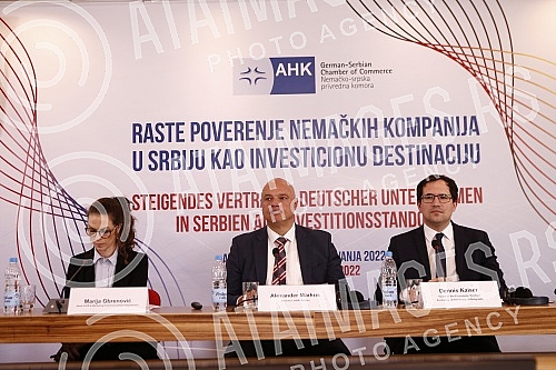 The German-Serbian Chamber of Commerce (AHK Serbia) organized a media conference where the results of the latest research on the business environment and investment potential in Serbia, conducted by AHK Serbia, were presented.Nemacko-srpska privred