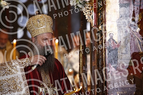 The Serbian Patriarch Porfirije was enthroned in the Peck Patriarchate Monastery, in Kosovo and Metohija, on the throne of the Archbishop of Pec and Serbian Patriarchs, and the act of ordination took place on the Feast of the Intercession of the Bles The Serbian Patriarch Porfirije was enthroned in the Peck Patriarchate Monastery, in Kosovo and Metohija, on the throne of the Archbishop of Pec and Serbian Patriarchs, and the act of ordination took place on the Feast of the Intercession of the Bles