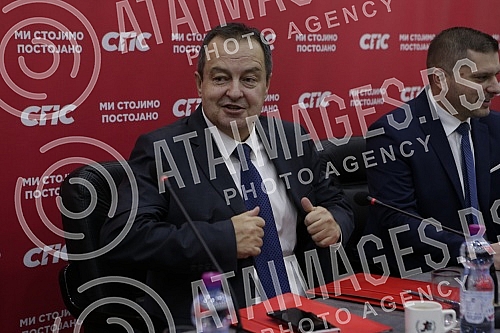 The President of the Socialist Party of Serbia, Ivica Dacic, held a meeting with the leadership of the Belgrade City and Municipal Organizations of the SPS.
Predsednik Socijalisticke partije Srbije Ivica Dacic odrzao je sastanak sa rukovodstvom beog The President of the Socialist Party of Serbia, Ivica Dacic, held a meeting with the leadership of the Belgrade City and Municipal Organizations of the SPS.
Predsednik Socijalisticke partije Srbije Ivica Dacic odrzao je sastanak sa rukovodstvom beog