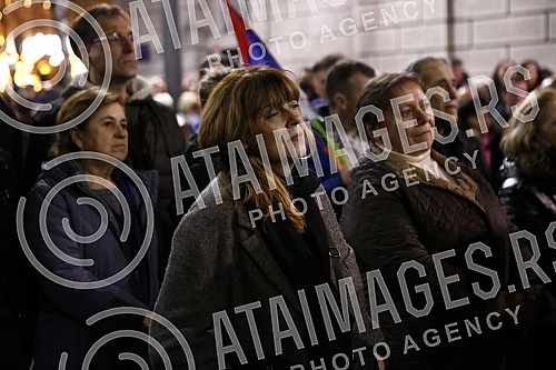 In front of the building of the Presidency, a protest initiative of the Start - Change and the Association of Environmental Organizations of Serbia with a request to permanently ban the exploration and exploitation of pine and lithium on the territor In front of the building of the Presidency, a protest initiative of the Start - Change and the Association of Environmental Organizations of Serbia with a request to permanently ban the exploration and exploitation of pine and lithium on the territor