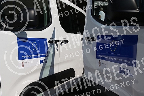 The President of the Republic of Serbia, Aleksandar Vucic, attended the handover of 26 specialized vehicles for the transport of vaccines and medical personnel procured with IPA 2020 funds through the EU Local Development Project (EU PRO PLUS), imple