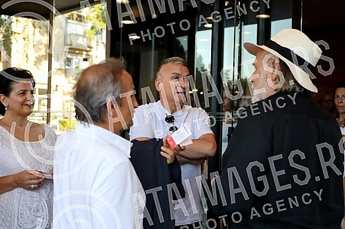 The premiere of the play The premiere of the play