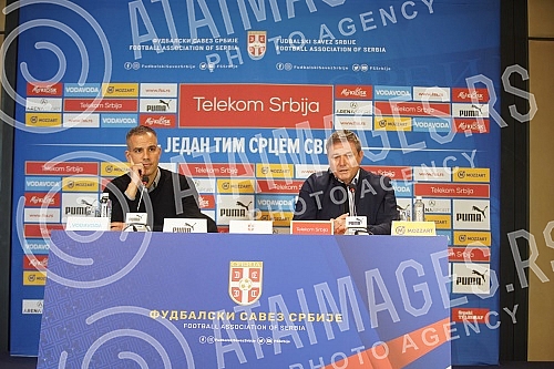Press conference of the selector of the A team of the Serbian national football team Dragan Stojkovic on the occasion of the announcement of the list of players he is counting on in the upcoming two matches (Qatar, friendly, November 11 Rajko Mitic S