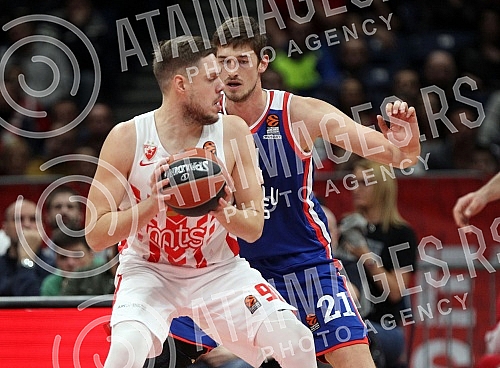 Match of Round 22 of Euroleague between BC Crvena zvezda vs BC Anadolu Efes Istanbul.Utakmica 22. kola Evrolige izmedju KK Crvena zvezda i KK Anadolu Efes.